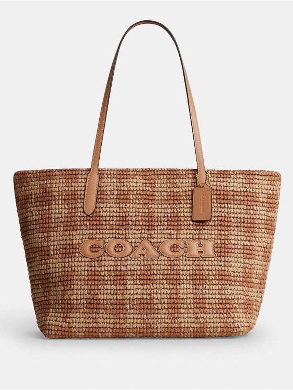 Coach City Tote in Straw